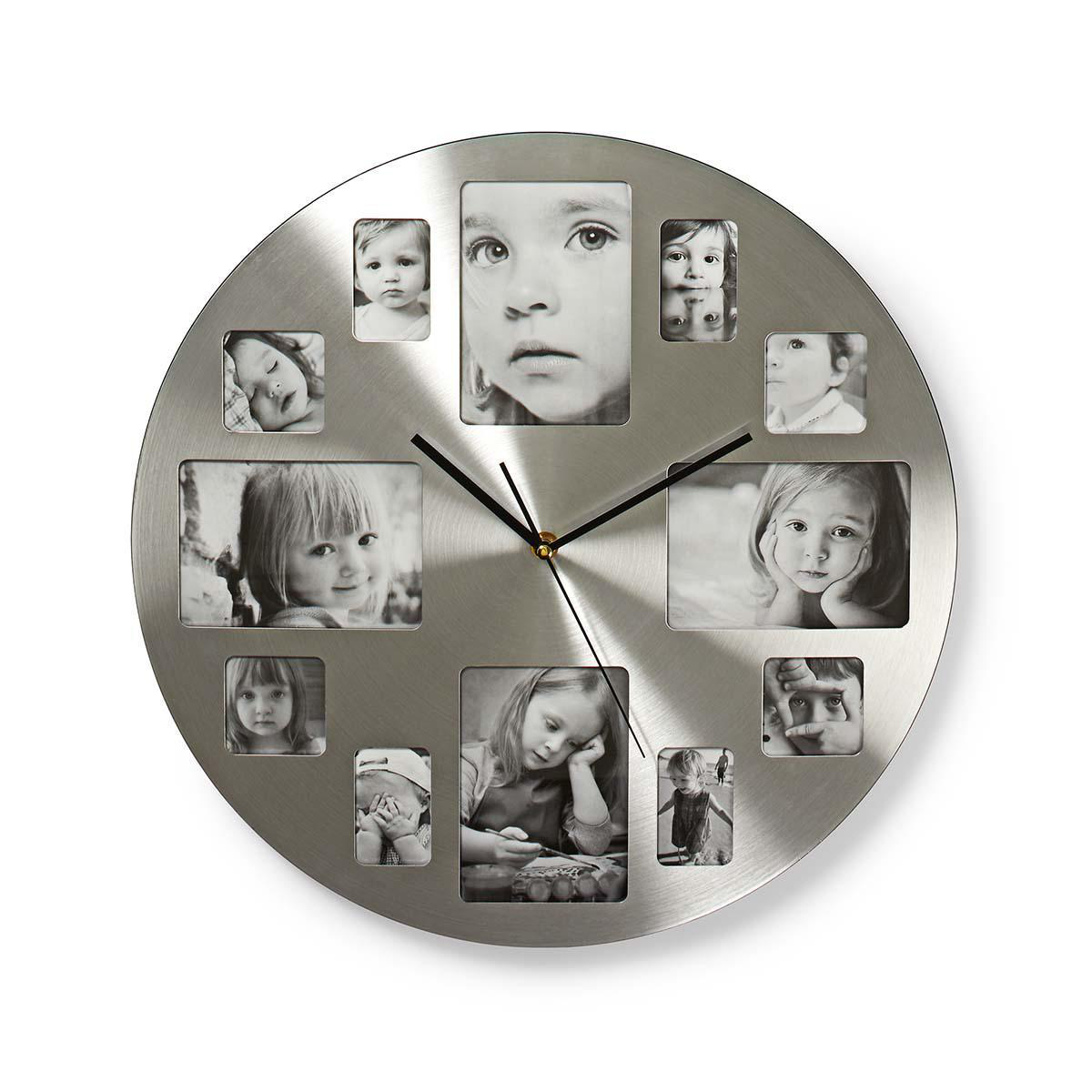 Nedis Horloge murale Diamètre: 400 mm Métal Argent