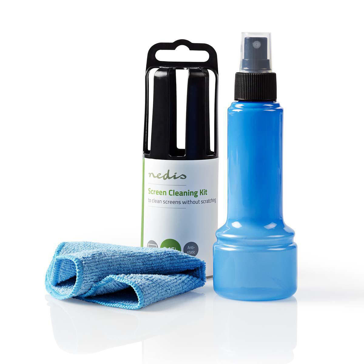 Nedis Nettoyeur pour écran Aérosol 150 ml Cahier / Écran de télévision / Smartphone / Tablette Chiffon inclus