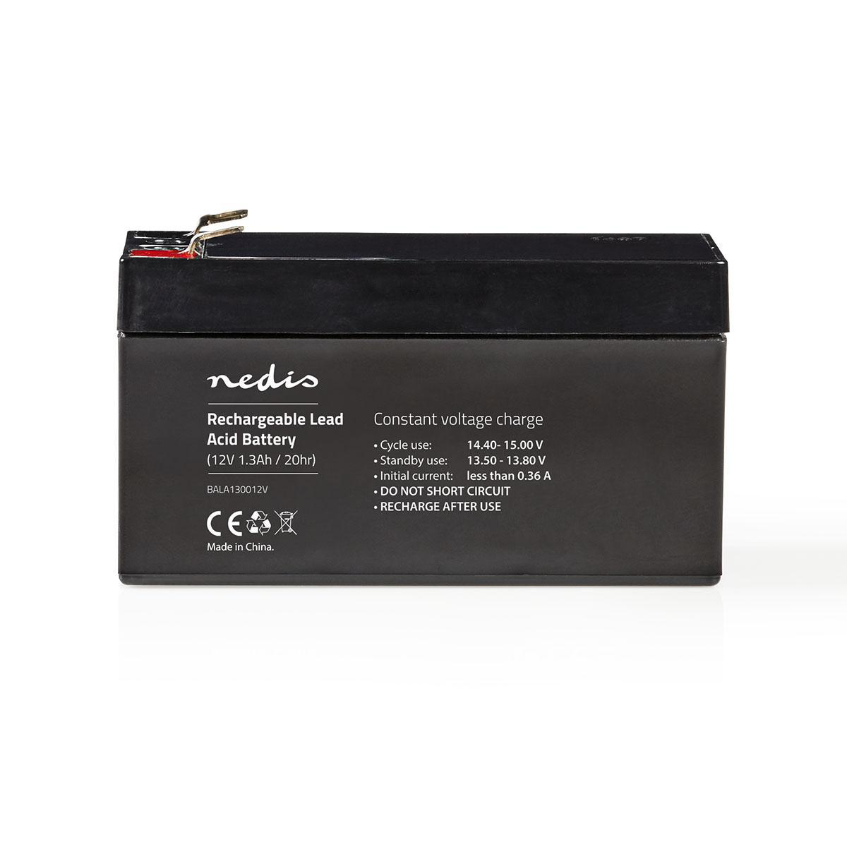 Nedis Pile rechargeable plomb-acide Plomb-acide Rechargeables 12 V 1300 mAh