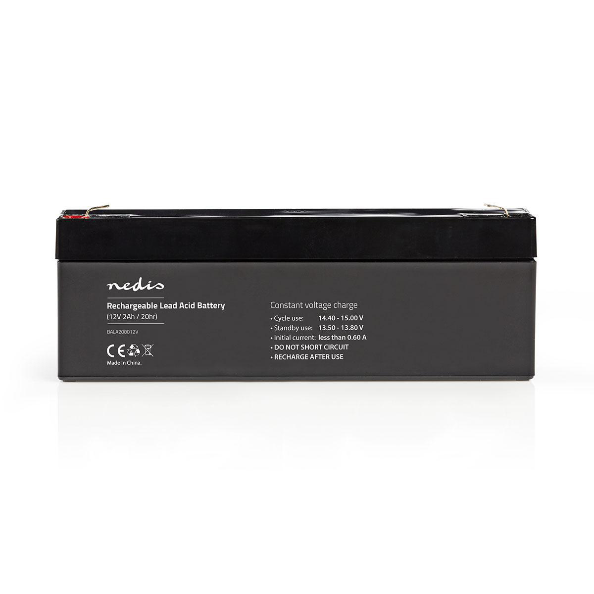 Nedis Pile rechargeable plomb-acide Plomb-acide Rechargeables 12 V 2000 mAh