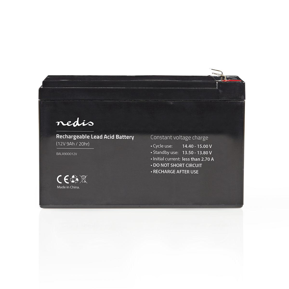 Nedis Pile rechargeable plomb-acide Plomb-acide Rechargeables 12 V 9000 mAh
