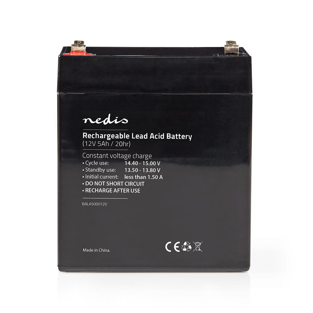 Nedis Pile rechargeable plomb-acide Plomb-acide Rechargeables 12 V 5000 mAh
