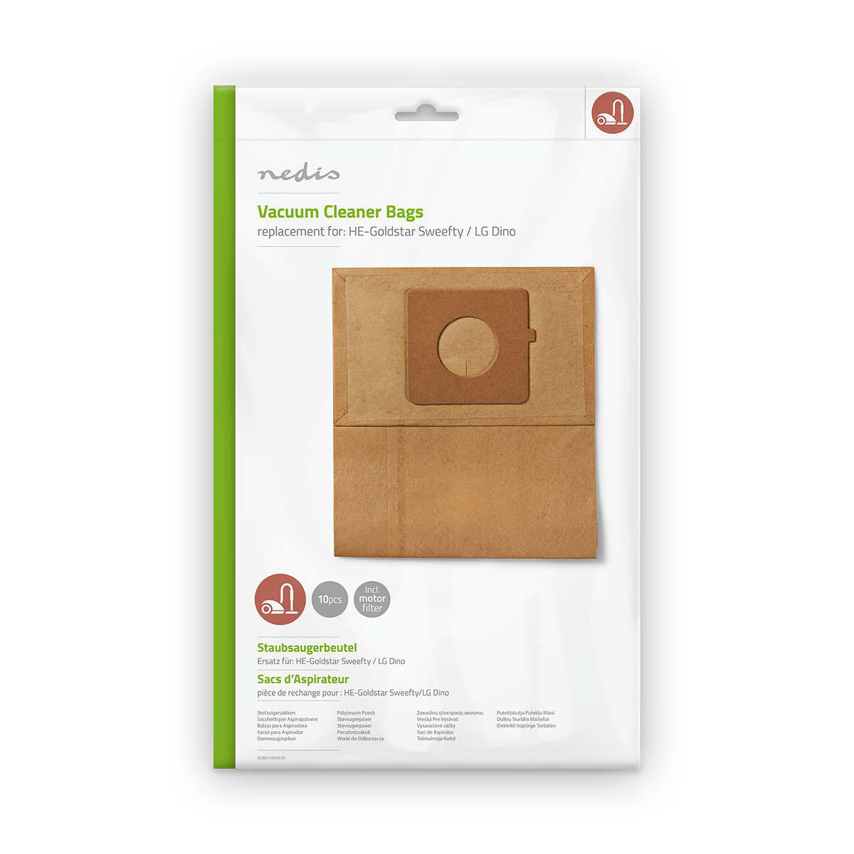 Nedis Sac d'aspirateur 10 pièces Papier