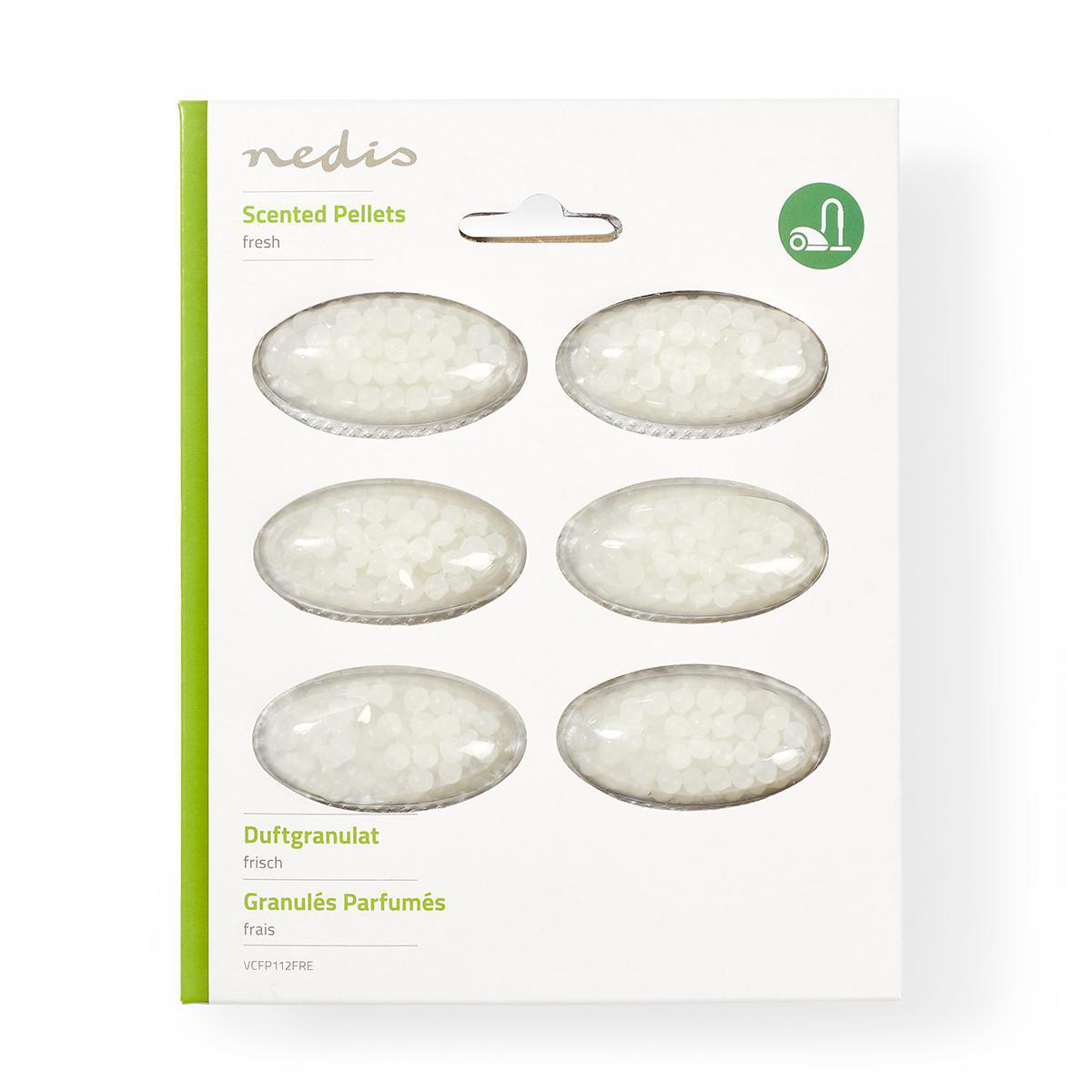 Nedis Senteurs pour aspirateur Frais 6 Recharges Blanc