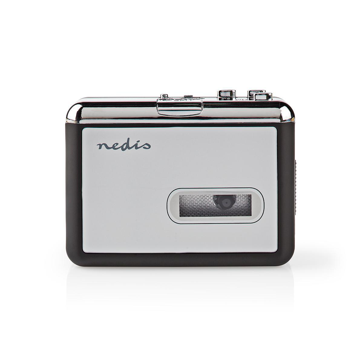 Nedis Convertisseur cassette Portable Sortie de connexions: 1x 3.5 mm / 1x Mini USB Accessoires: Câble USB Alimenté par pile / Alimenté par port USB