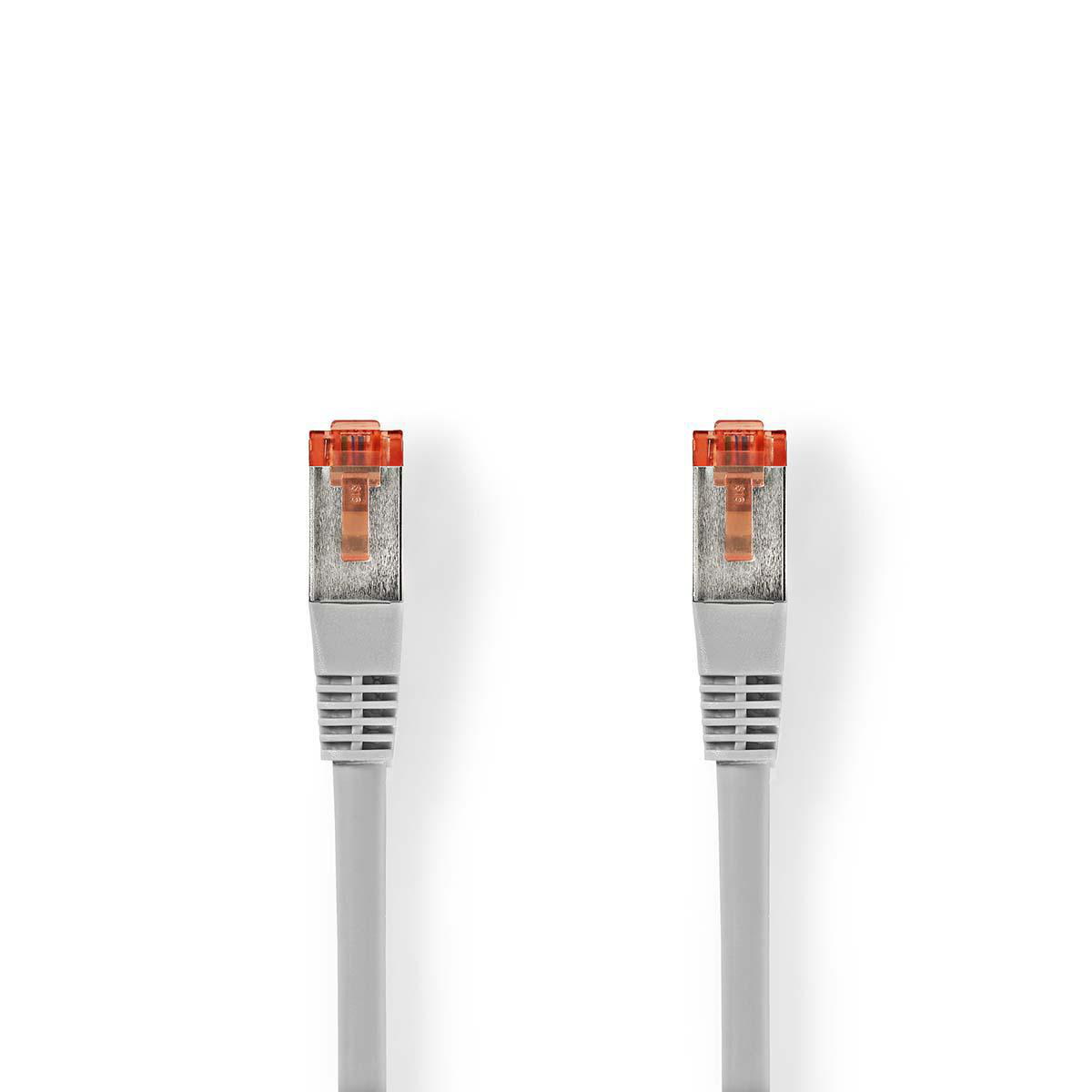Nedis Câble Réseau Cat 6 S/FTP RJ45 (8P8C) Mâle - RJ45 (8P8C) Mâle 10 m Gris