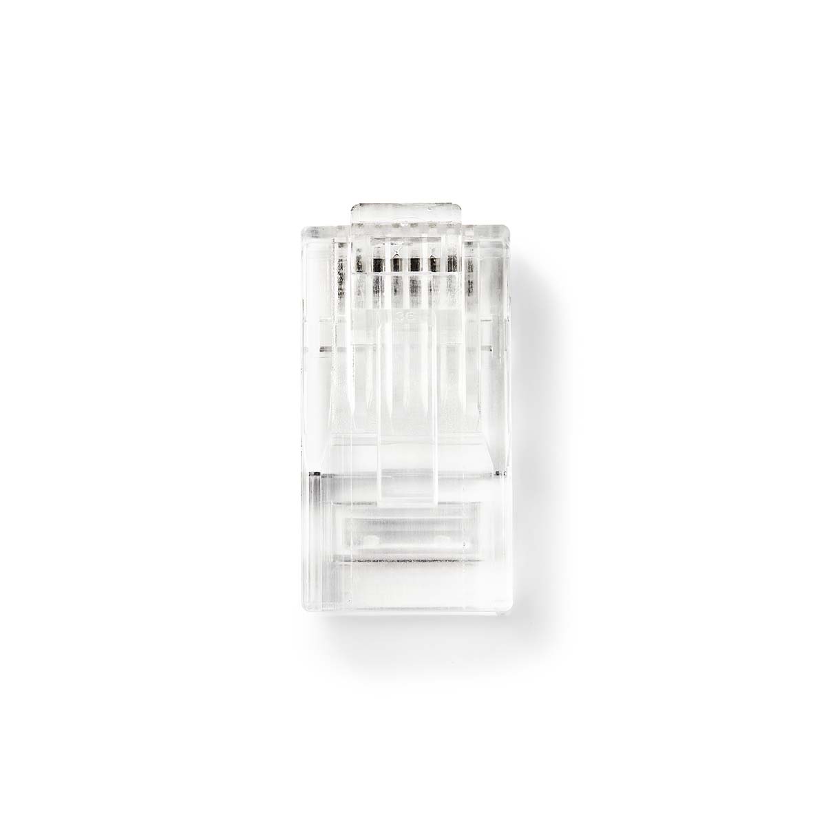 Nedis Connecteur RJ45 Mâle Solid UTP CAT5e Droit Plaqué or 10 pièces PVC Transparent Boîte