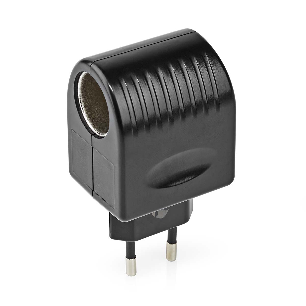 Nedis Adaptateur pour Prise d'Alimentation de Voiture Euro / Type C (CEE 7/16) 100 - 240 V AC 50/60 Hz 12 V DC 6 W Alimentation secteur 0.3 A Noir Plastique