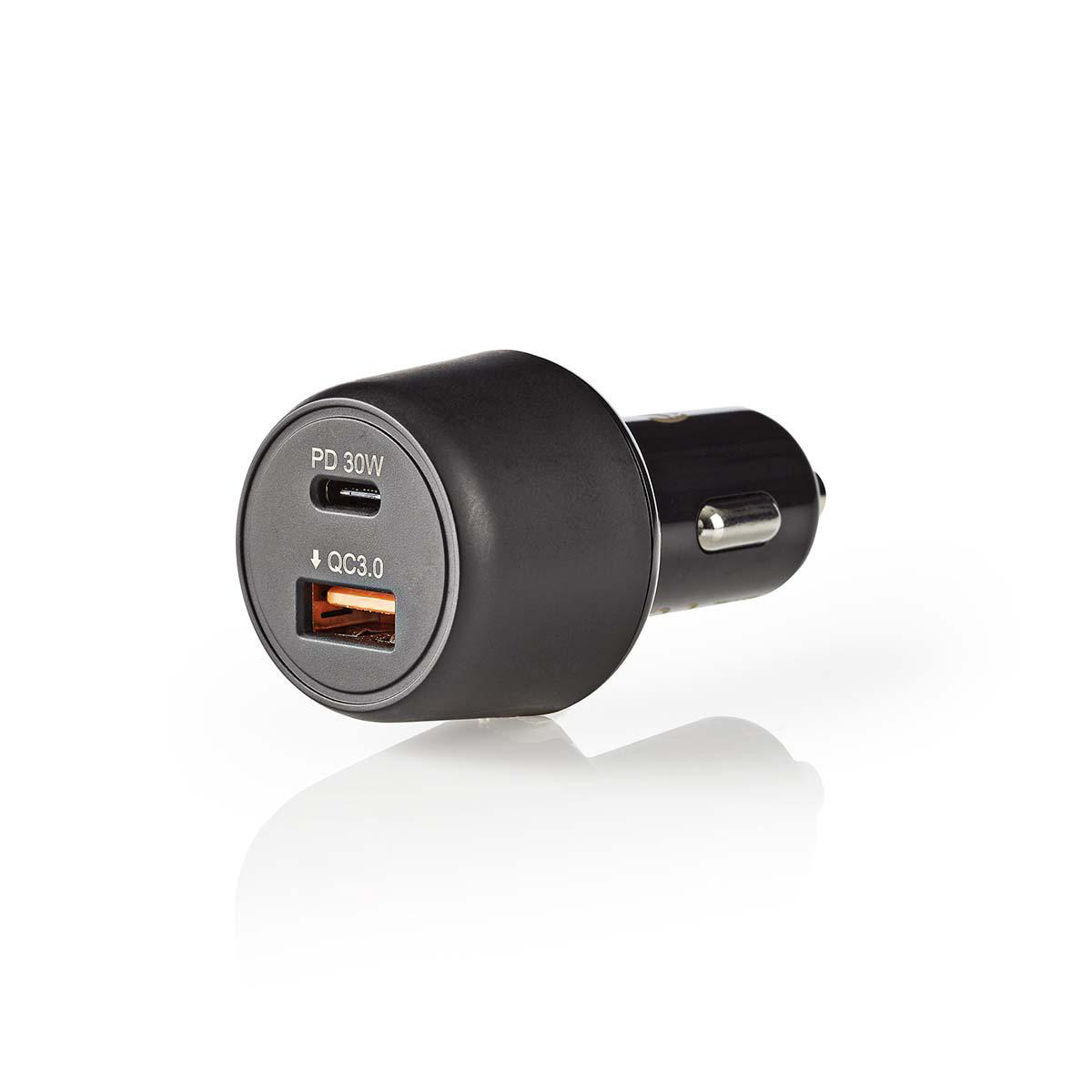 Nedis USB-C Car Charger Noir PD3.0
