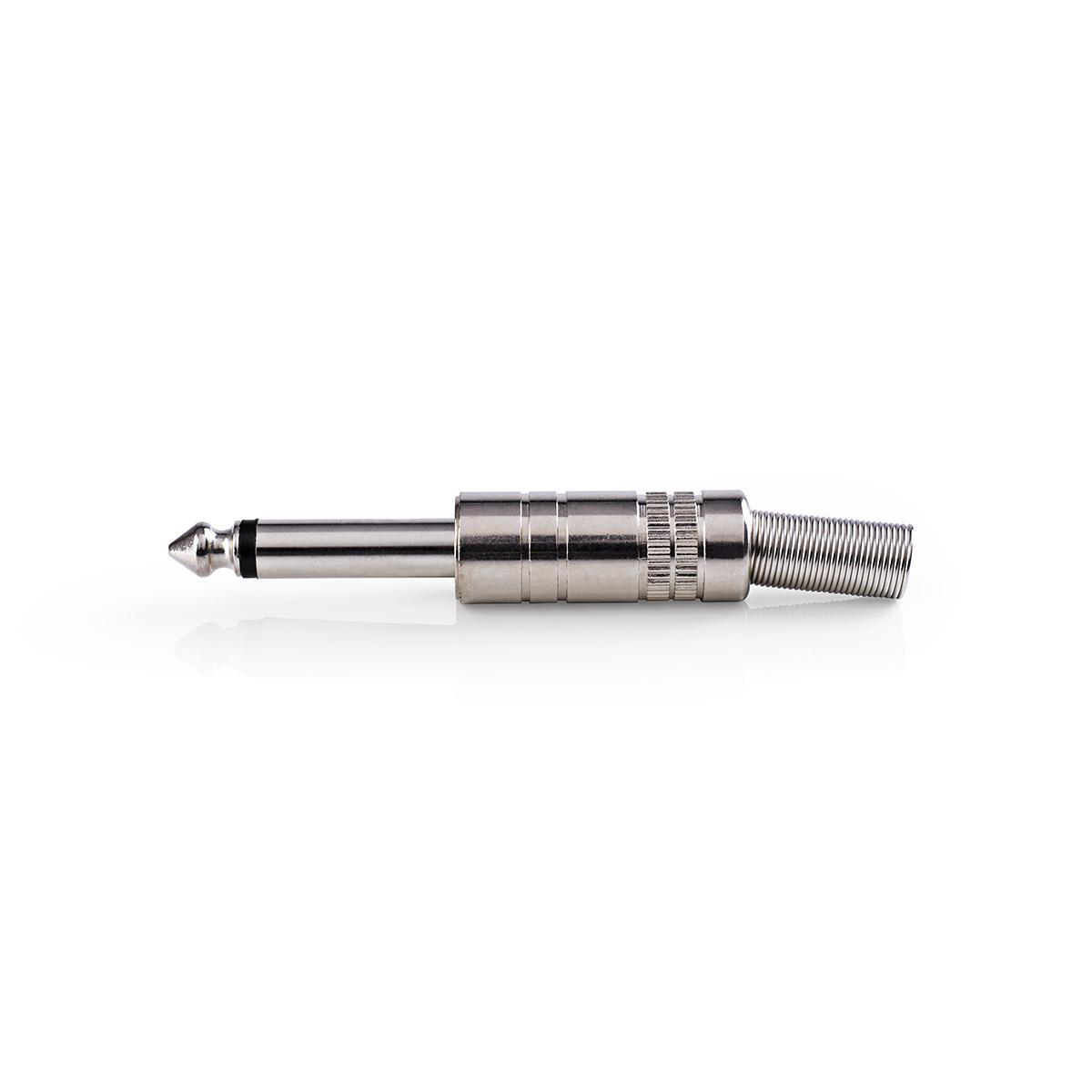 Nedis Connecteur Jack Audio Droit Mâle Plaqué nickel Souder Diamètre d'entrée de câble: 6.8 mm Métal Métal Sac en Plastique 25 pièces
