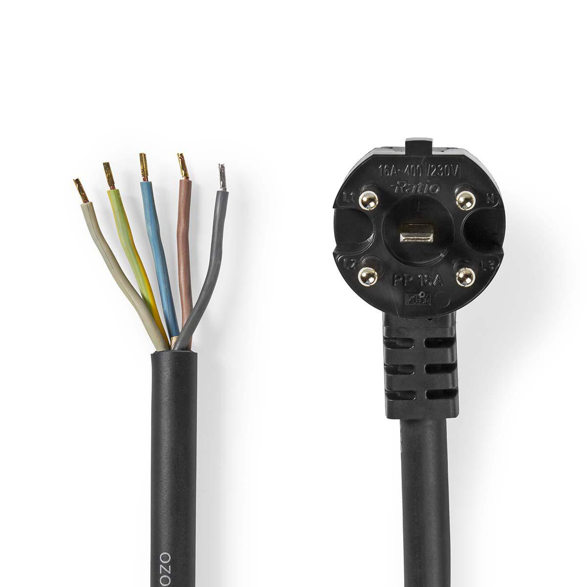 Nedis Cordon d'alimentation de four Perilex Open 1.50 m Noir