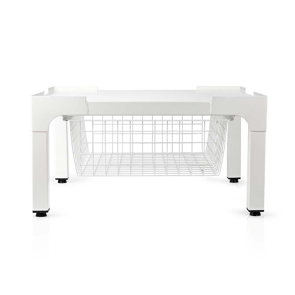 Nedis Support lave-linge et sèche-linge | Panier métallique | 200 kg | Blanc