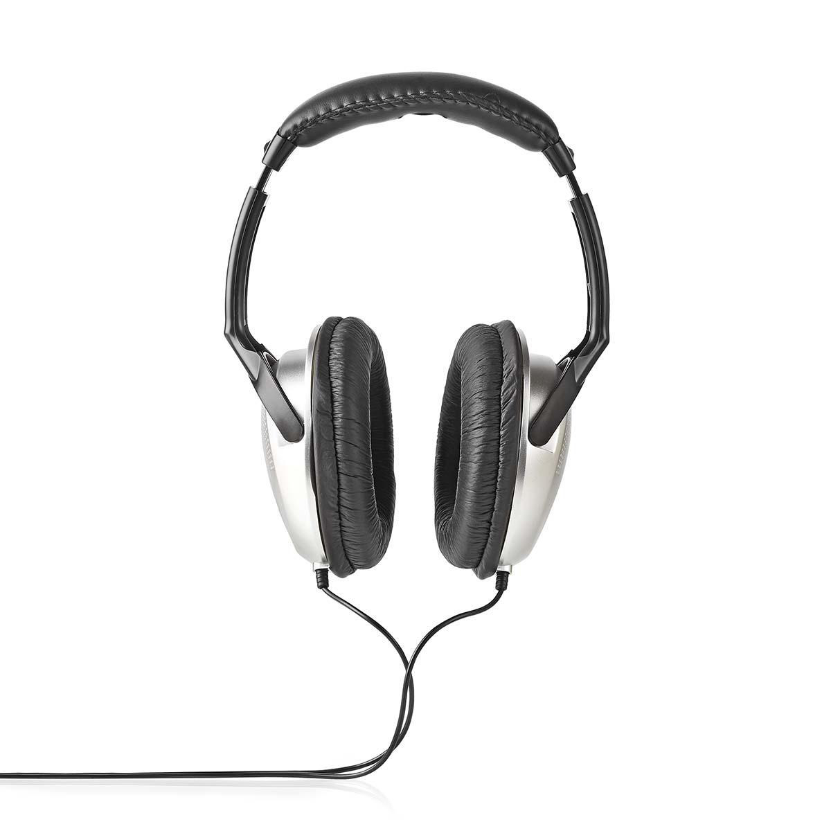 Nedis Casque Audio 3.5 mm Longueur de corde: 2.70 m Contrôle du Volume Argent / Noir