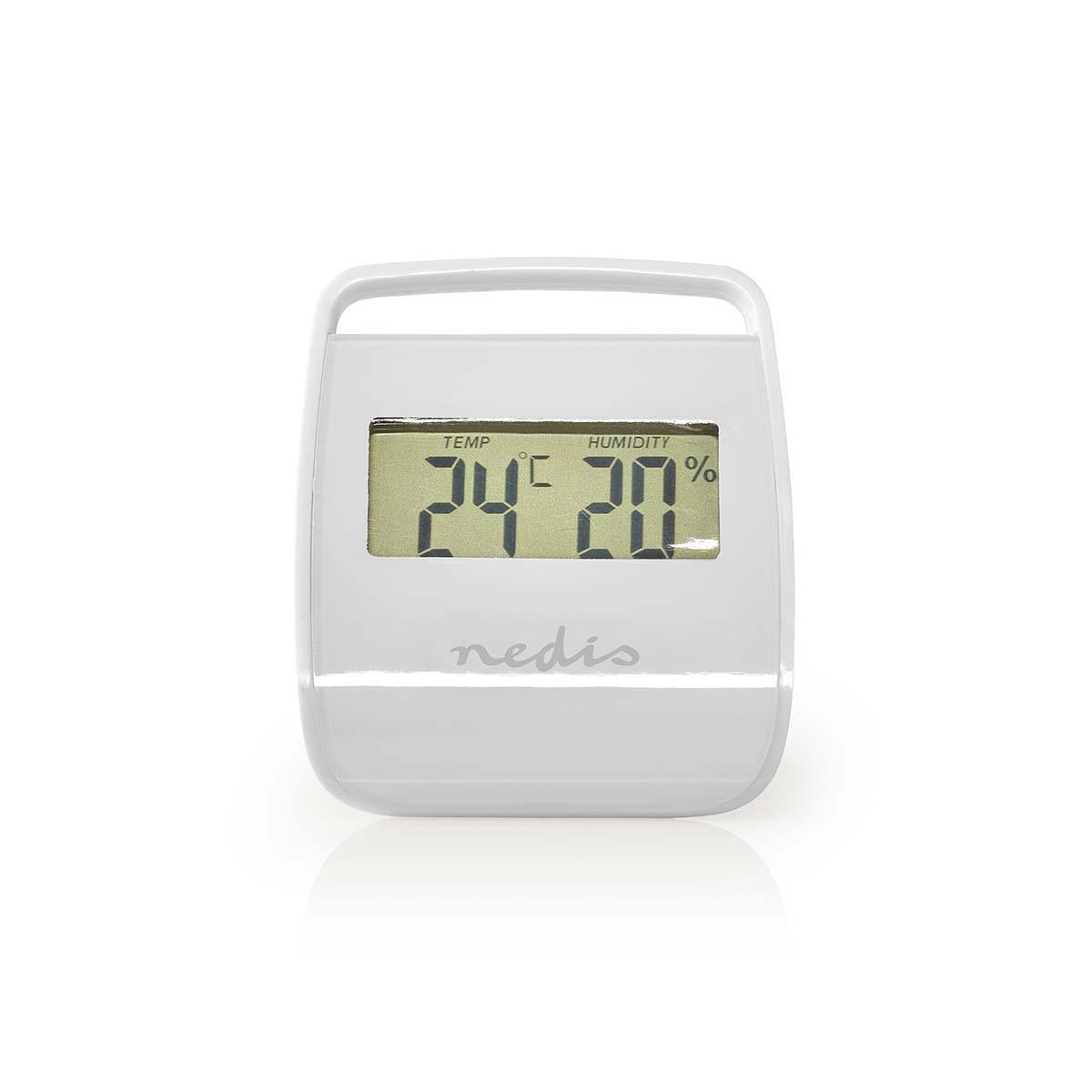 Nedis Thermomètre digital Intérieur Température intérieure Humidité intérieure Blanc
