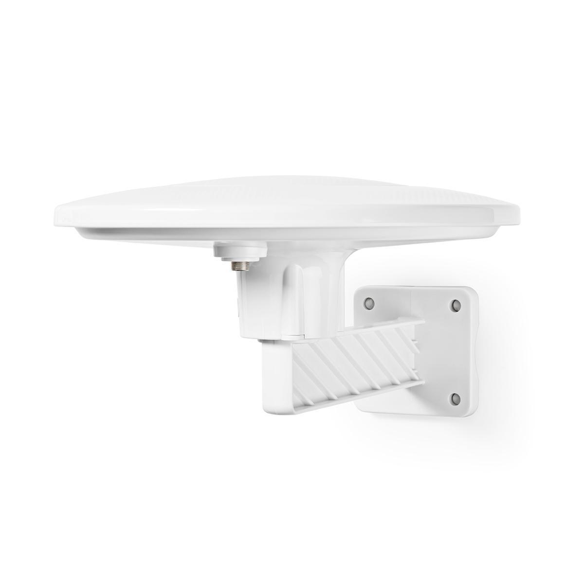 Nedis Antenne HDTV active Actif Type de connecteur: F-connecteur FM / UHF / VHF Gamme de réception: 0-50 km LTE700 Gain: 28 dB Blanc