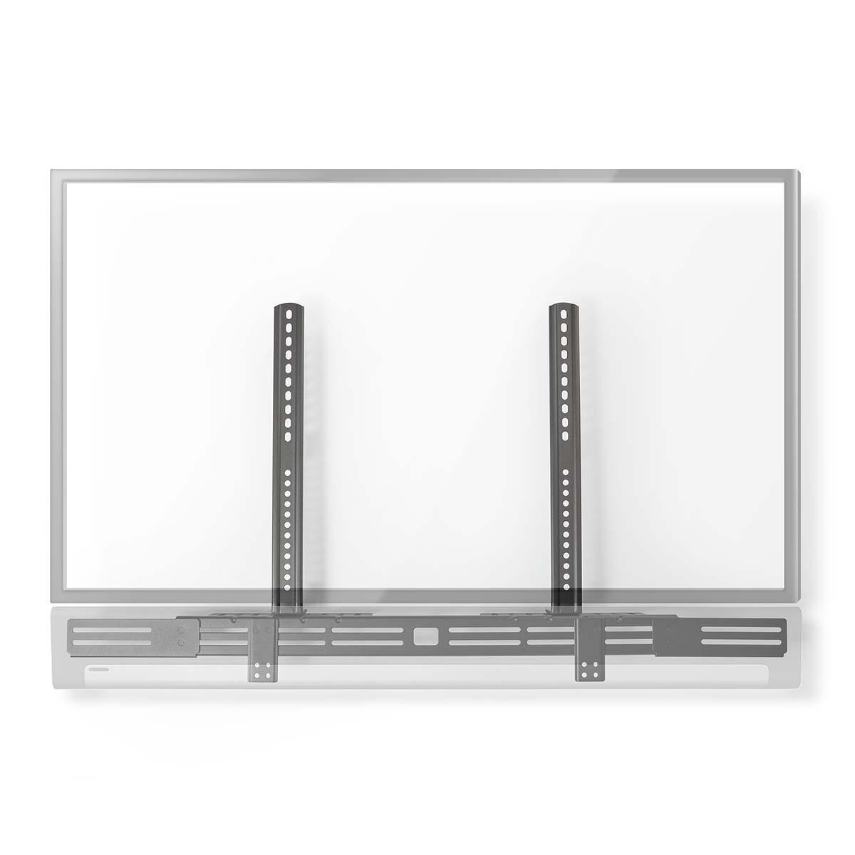 Nedis Support pour Barre de Son Compatible avec: Universel Fixé à la TV 10 kg Réglage de la profondeur Acier Noir