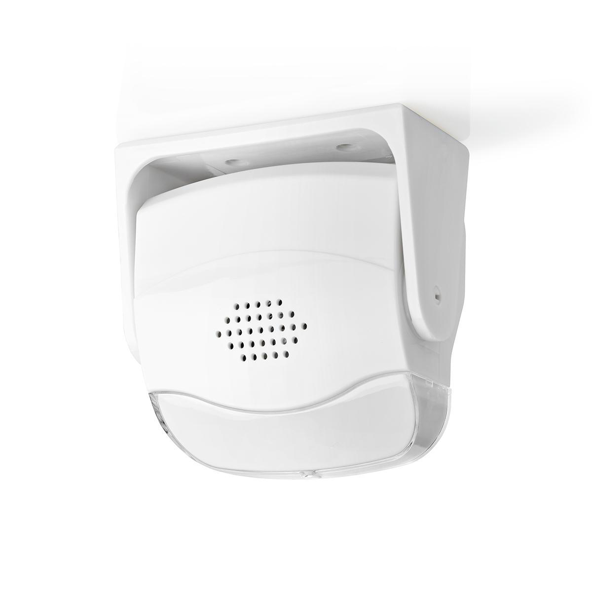 Nedis Alarme détecteur de mouvement Alimenté par pile 3x AAA/LR03 80 dB gamme de détecteurs: 1.10 m Angle du détecteur: 10 ° Mural / Plafond Blanc