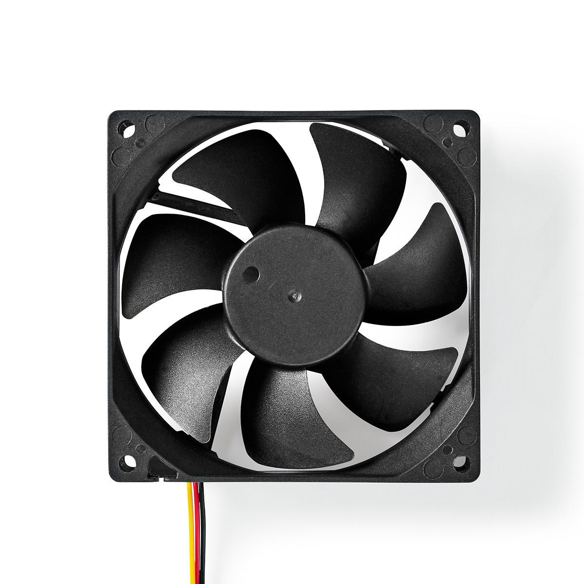 Nedis Ventilateur DC DC Taille du ventilateur: 92 mm 3-Pin 26.7 dBA Noir