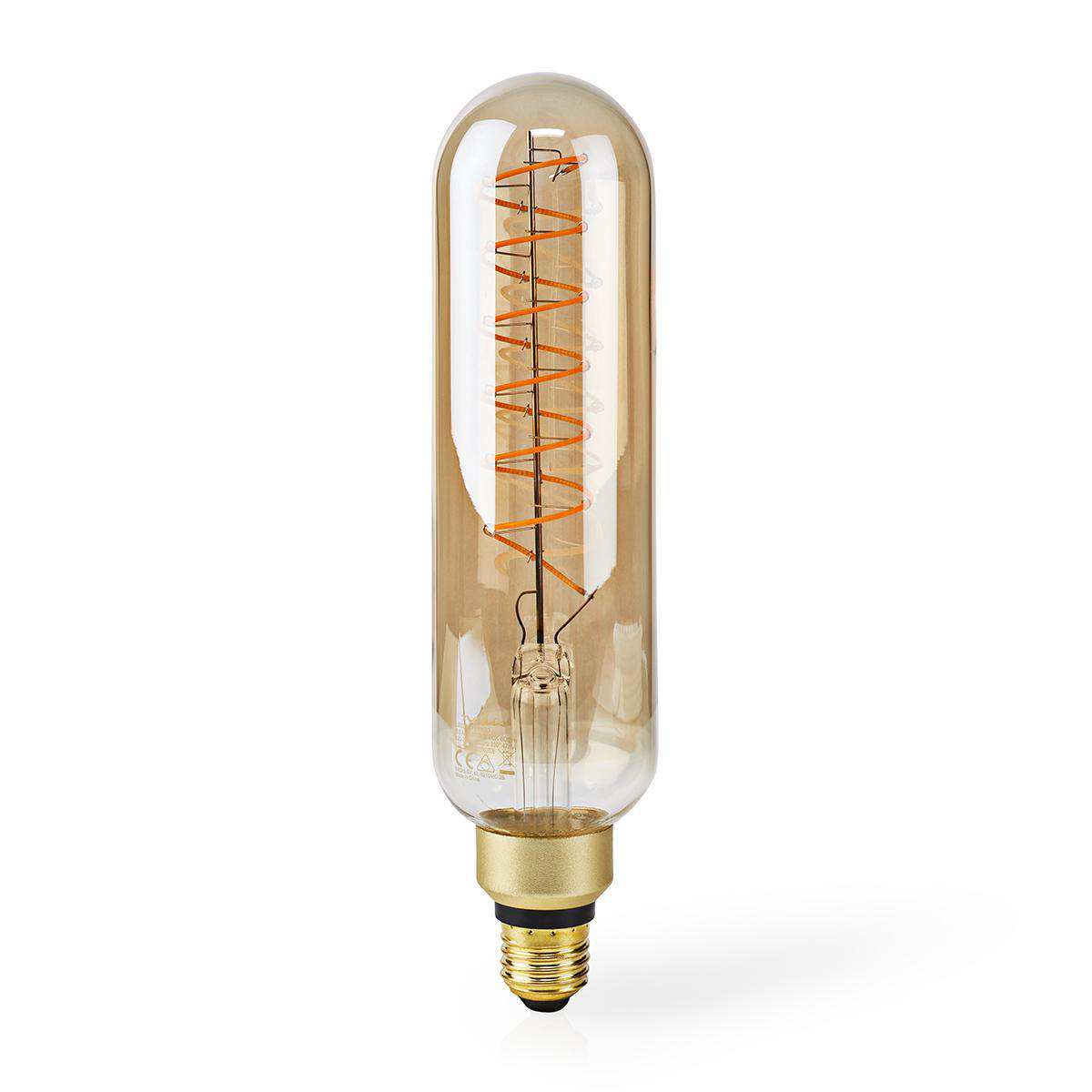 Nedis Ampoule LED filament E27 T65 8.5 W 600 lm 2000 K Dimmable Avec finition dorée Style rétro 1 pièces