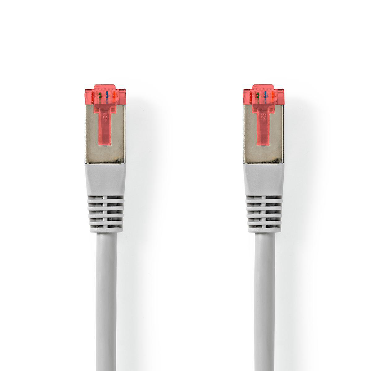 Nedis Câble Réseau CAT6 S/FTP RJ45 Mâle RJ45 Mâle 0,5 m Gris