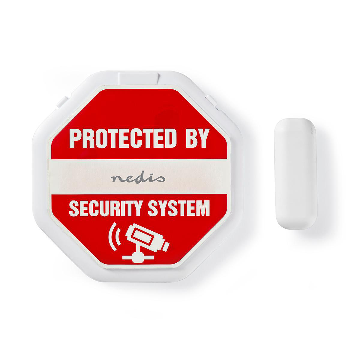 Nedis Alarme porte de fenêtre Magnetic Sensor Alimenté par pile 2x CR2032 85 dB Blanc