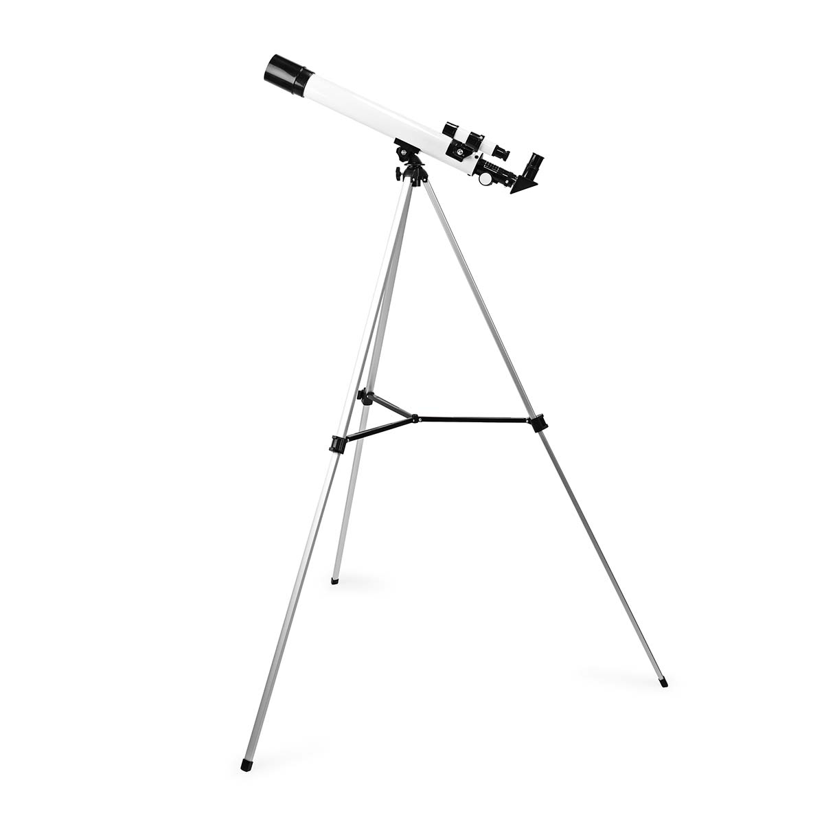 Nedis Télescope Ouverture: 50 mm Longueur focale: 600 mm Finderscope: 5 x 24 Hauteur de travail maximale: 125 cm Tripod Blanc / Noir