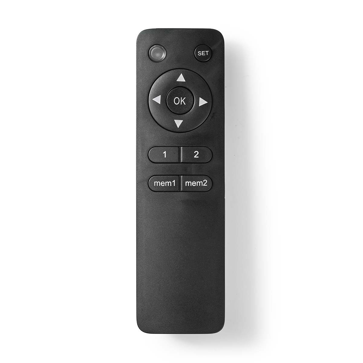 Nedis Télécommande de remplacement Convient à: TVCM5830BK / TVSM5830BK / TVSM5831BK / TVSM5840BK / TVSM5850BK / TVWM5850BK / TVWM5860BK / TVWM5880BK Fixe 1 Appareil Effacer la mise en page Fréquence Radio Noir