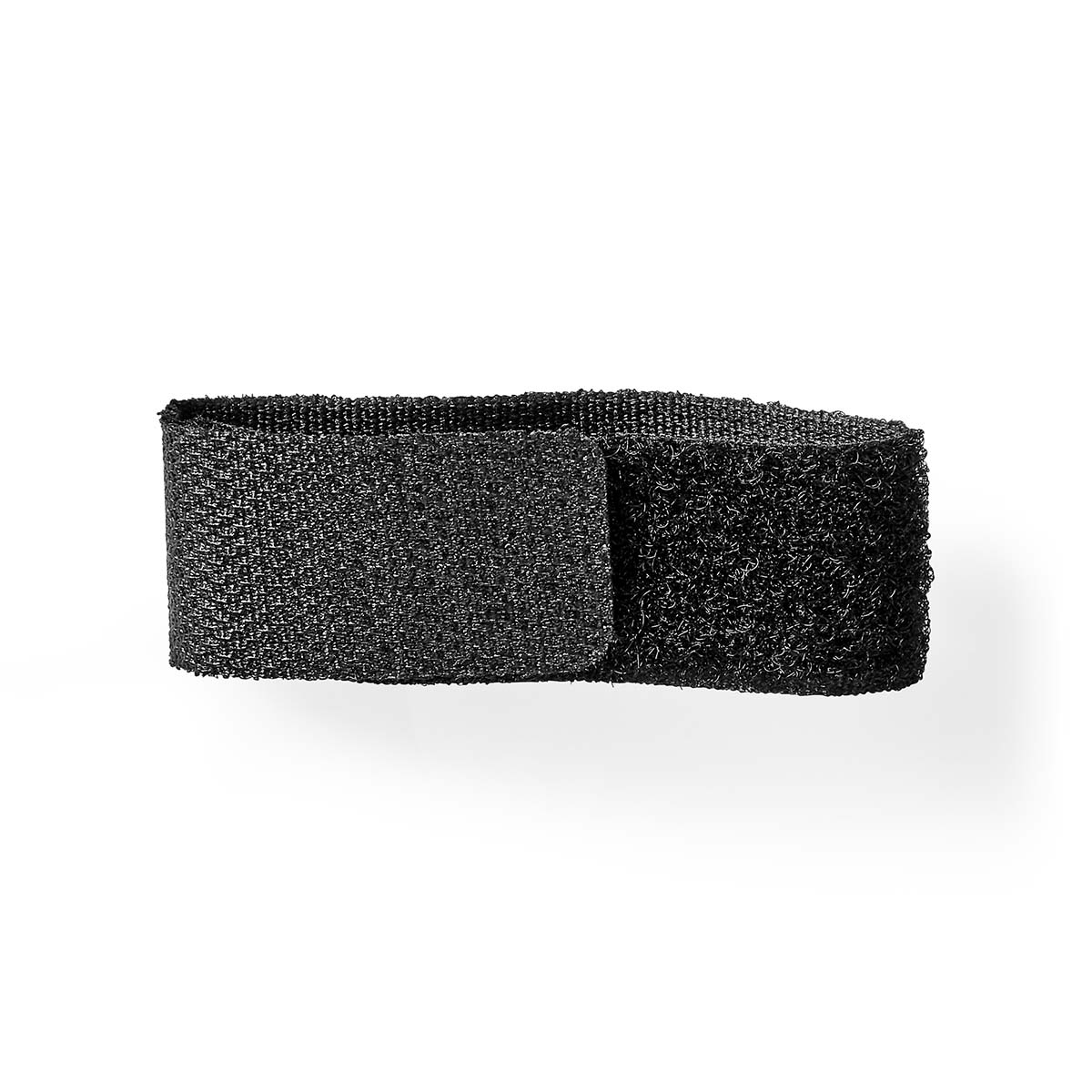 Nedis Gestion des câbles Crochet et boucle Fermé à clé 6 pièces Nylon Noir