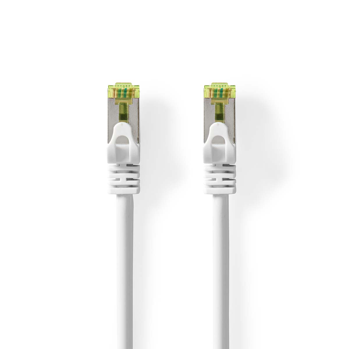 Nedis Nom : Câble réseau CAT7 S/FTP RJ45 Male RJ45 Male 3.00 m Snagless Rond LSZH Blanc Boîte