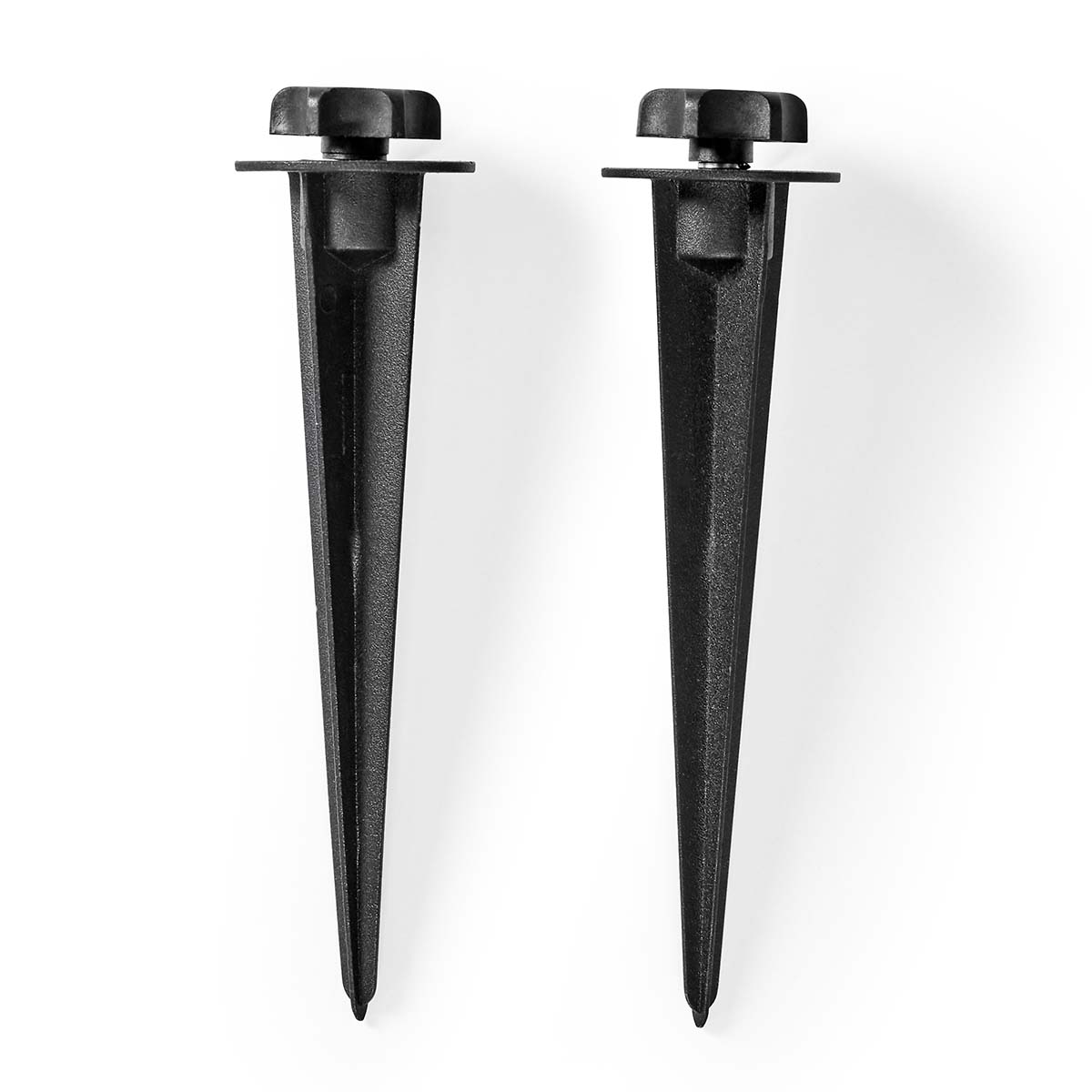 Nedis Pointe De Terre 2 pièces Aluminium Noir