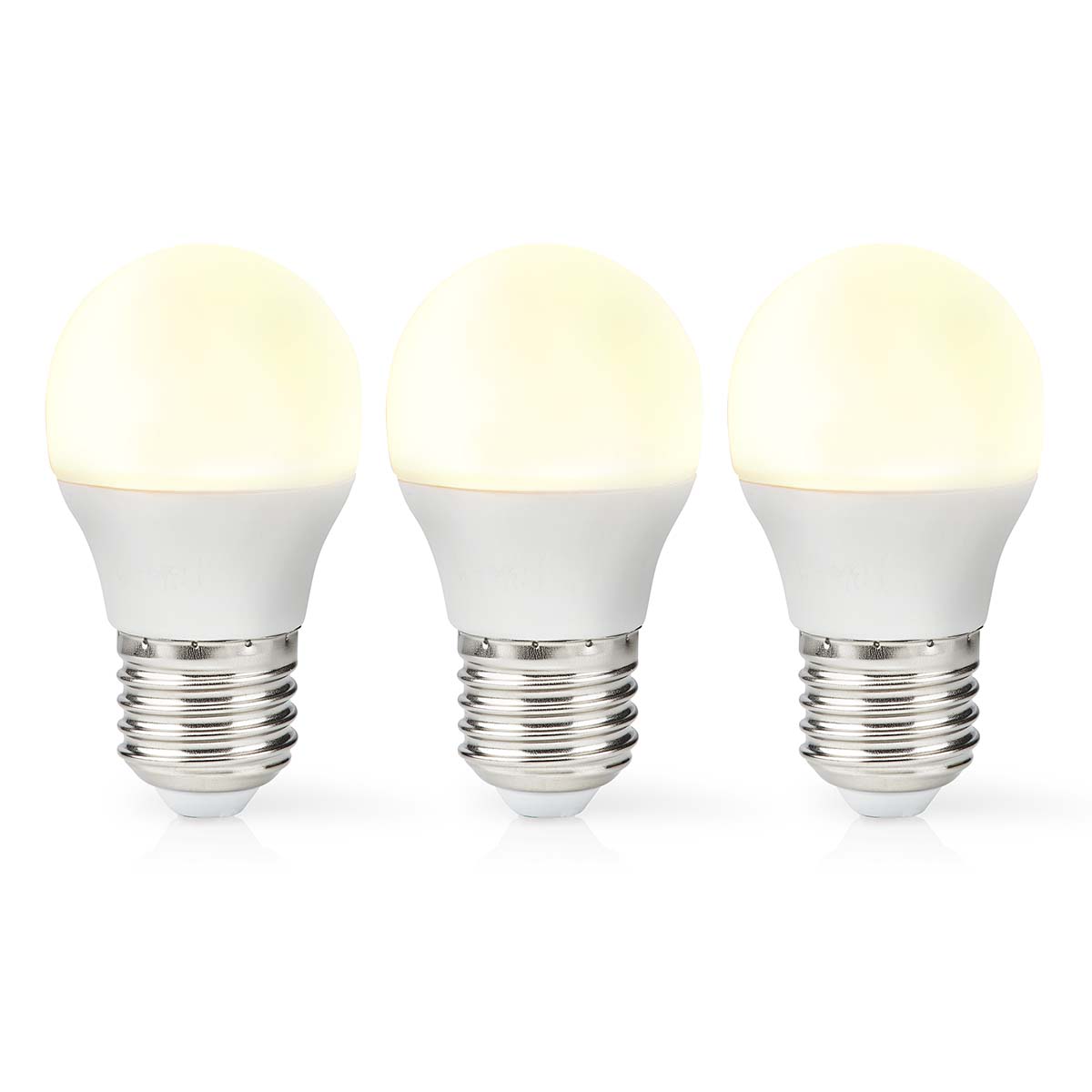 Nedis Ampoule LED E27 G45 4.9 W 470 lm 2700 K Blanc Chaud Style rétro Givré 3 pièces