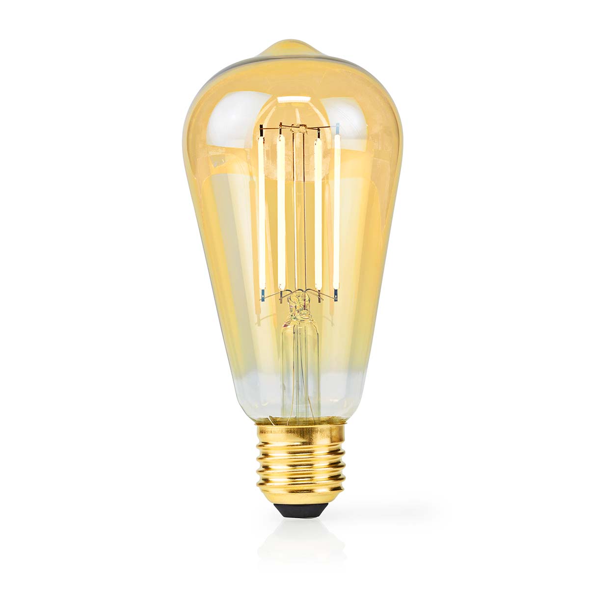 Nedis Ampoule LED filament E27 ST64 4.9 W 470 lm 2100 K Dimmable Blanc très chaud Style rétro 1 pièces