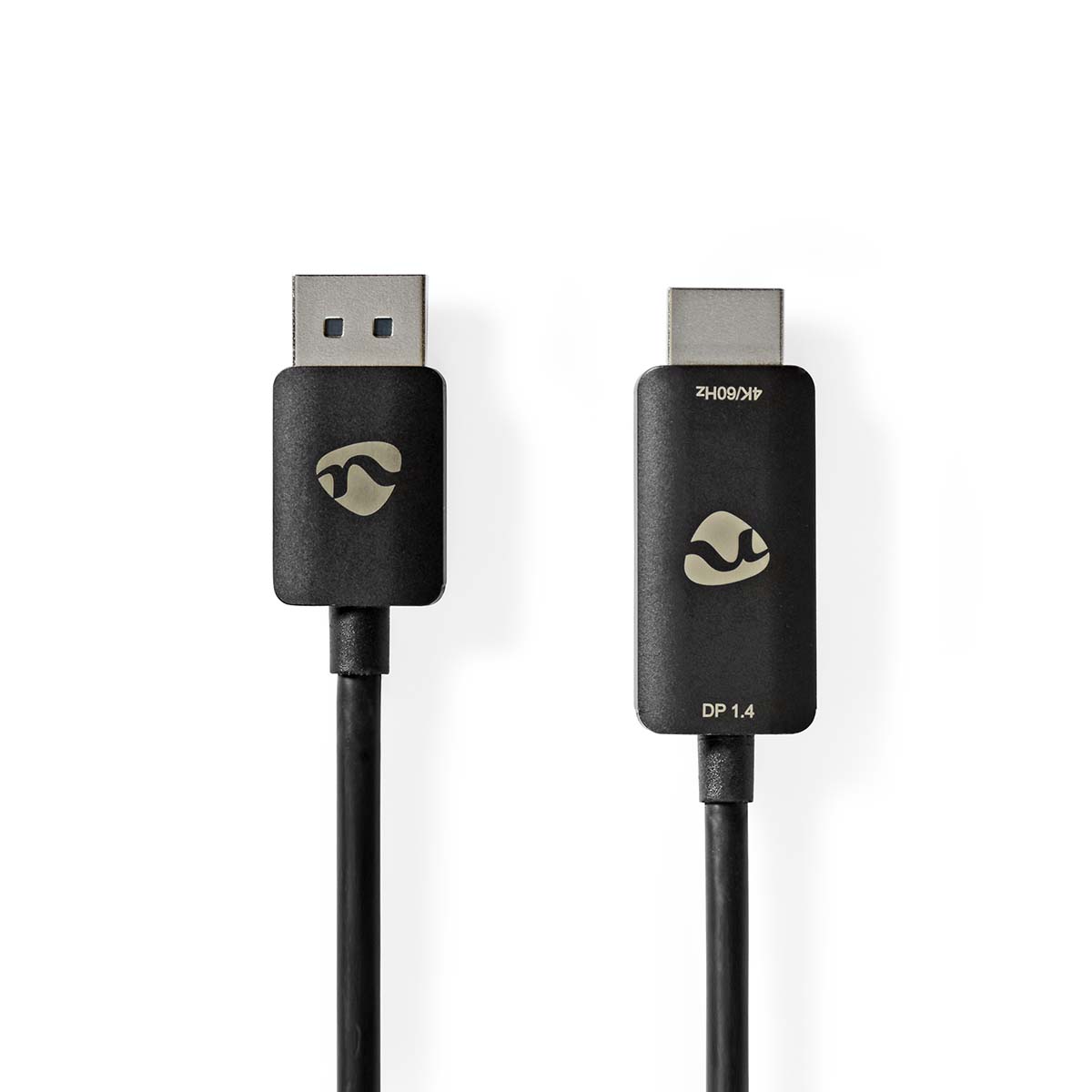Nedis adaptateur DisplayPort DisplayPort Mâle HDMI™ Connecteur 8K@30Hz Plaqué nickel Droit 1.80 m Rond TPE Noir Enveloppe