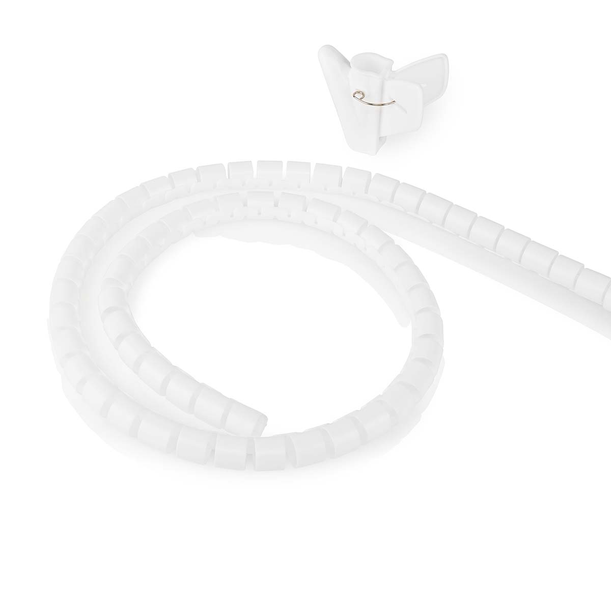 Nedis Gestion des câbles Manchon en spirale 1 pièces Épaisseur maximale du câble: 16 mm PE Blanc