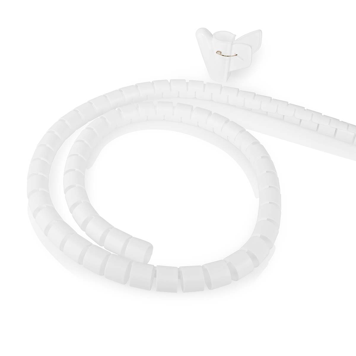 Nedis Gestion des câbles Manchon en spirale 1 pièces Épaisseur maximale du câble: 28 mm PE Blanc