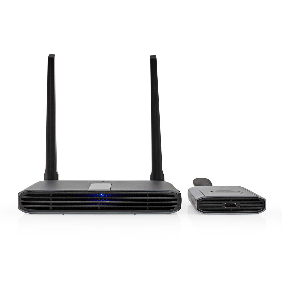 Nedis Transmetteur sans fil HDMI Wi-Fi 2400-5000 MHz 30.0 m (ligne de Mire) Résolution maximale: Full HD 1080p 1.65 Gbps ABS Gris