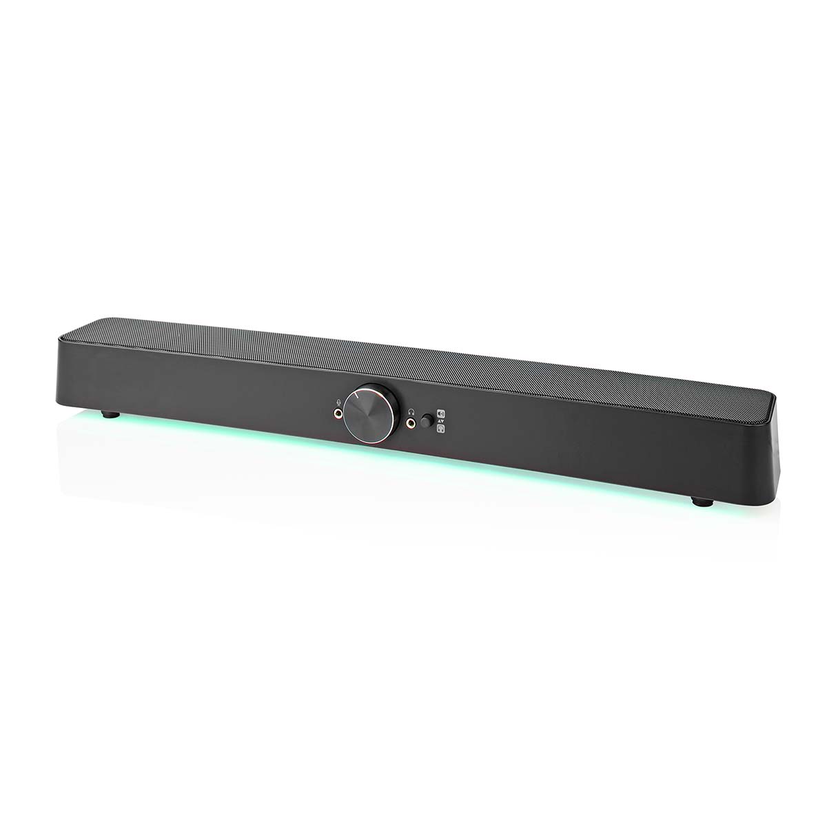 Nedis Haut Parleur de Jeux Canaux de haut-parleur: 2.0 Alimenté par port USB 3.5 mm Mâle 30 W LED Contrôle du Volume Sortie de connexions: 1x 3.5 mm