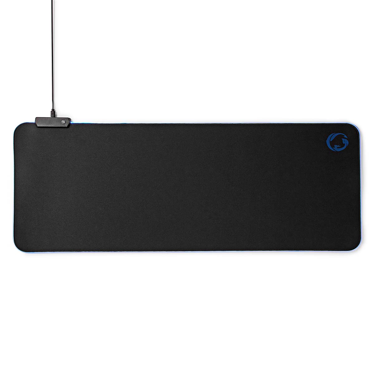 Nedis Tapis de souris de jeu Caoutchouc / Microfibre Noir