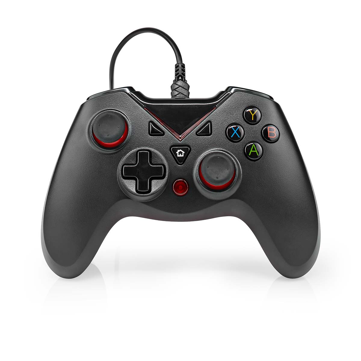 Nedis Manette de jeu USB Type-A Alimenté par port USB PC Nombre de boutons: 12 Longueur de corde: 1.60 m Noir