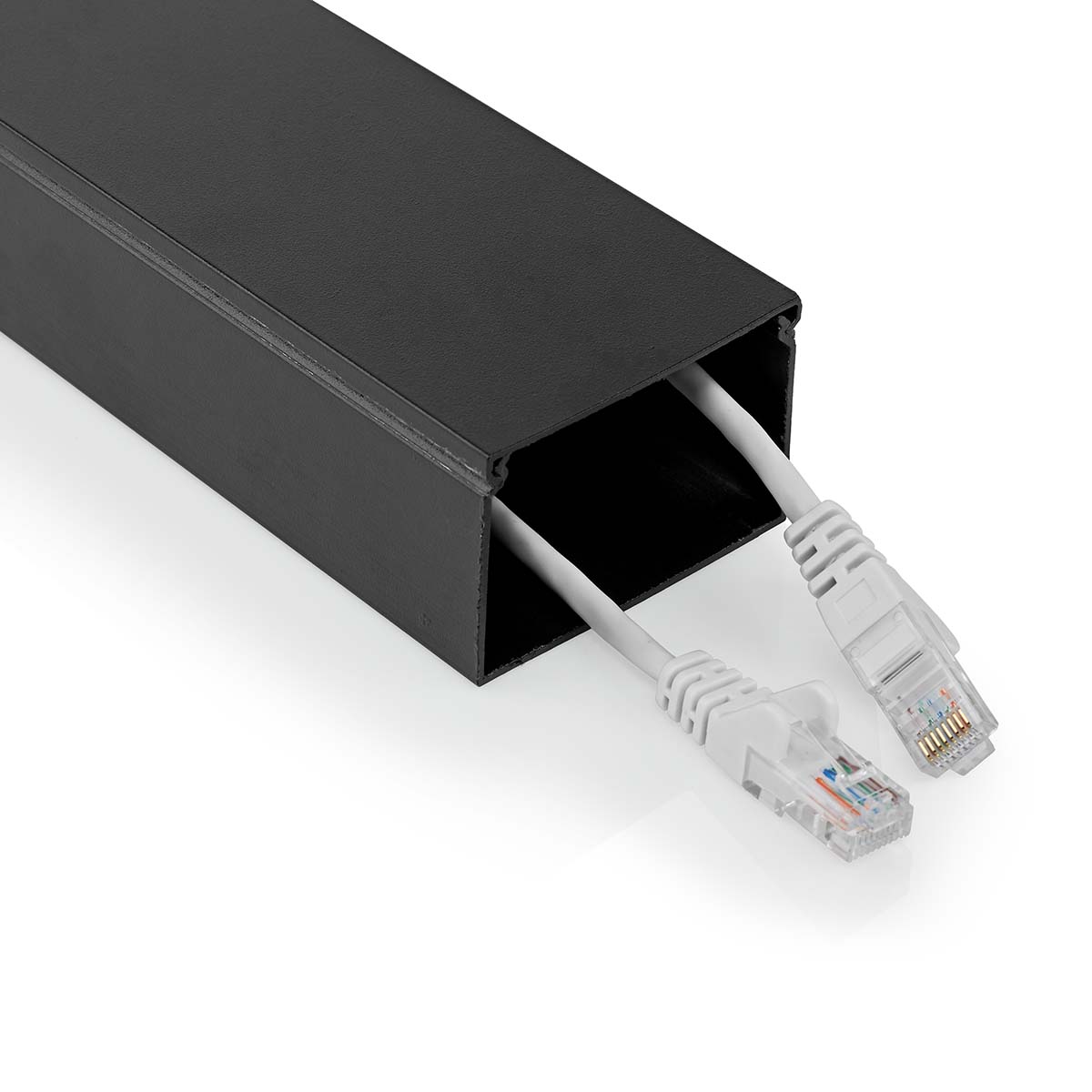 Nedis Gestion des câbles Conduit 1 pièces Épaisseur maximale du câble: 40 mm Aluminium Noir
