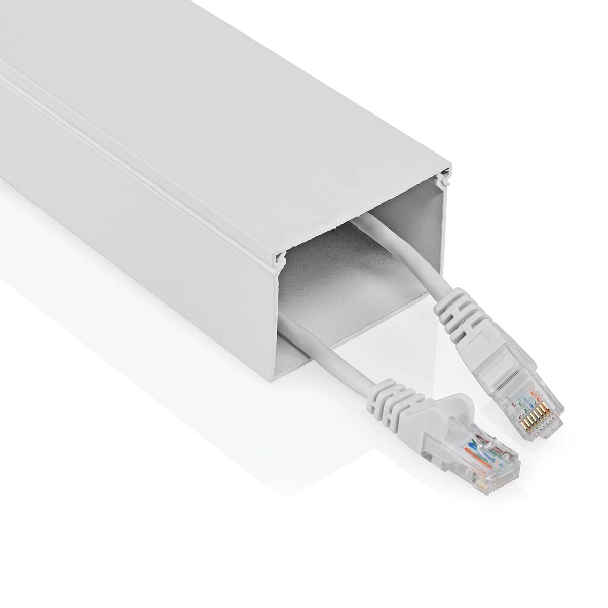 Nedis Gestion des câbles Conduit 1 pièces Épaisseur maximale du câble: 40 mm Aluminium Blanc