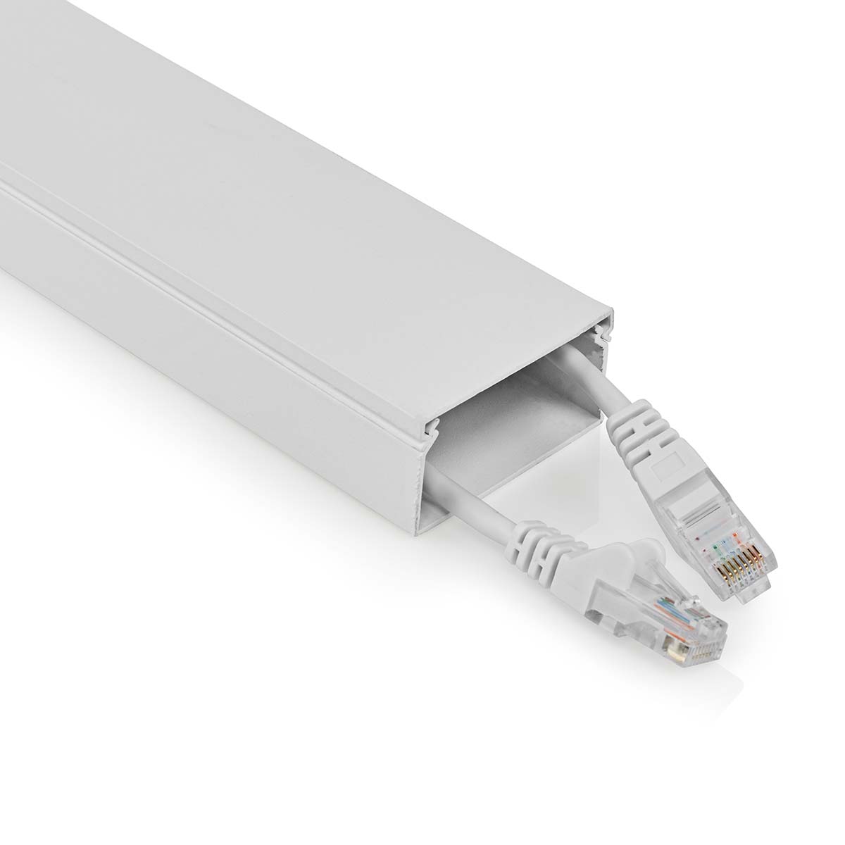 Nedis Gestion des câbles Conduit 1 pièces Épaisseur maximale du câble: 25 mm Aluminium Blanc