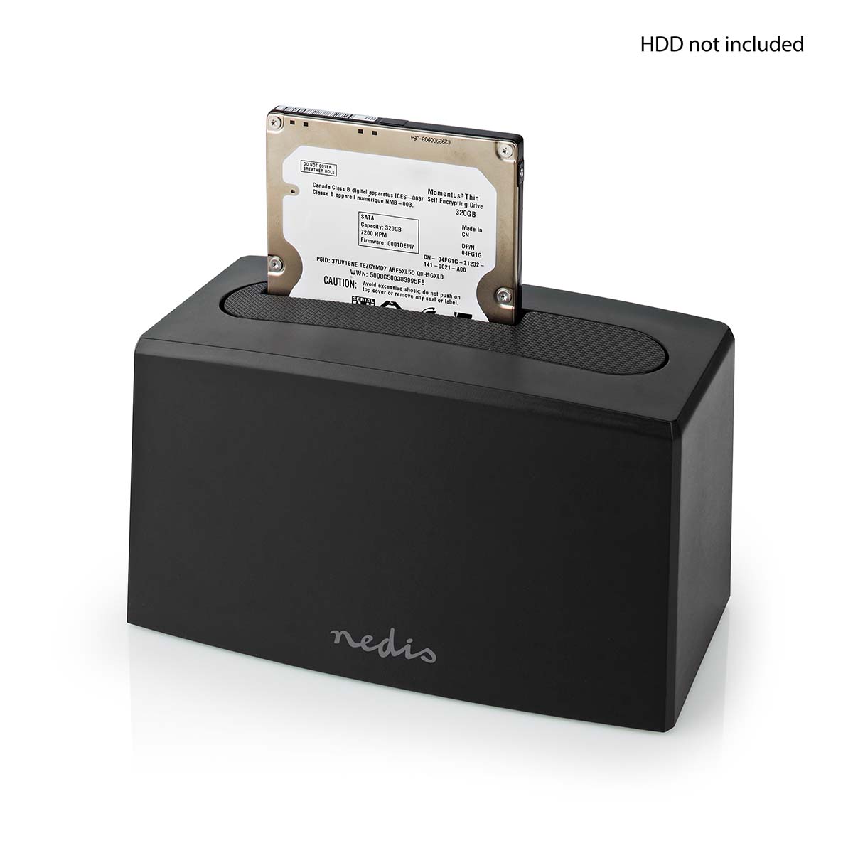 Nedis Station d'accueil de disque dur USB 3.2 Gen1 USB Type-A 1 Disque 2.5 / 3.5