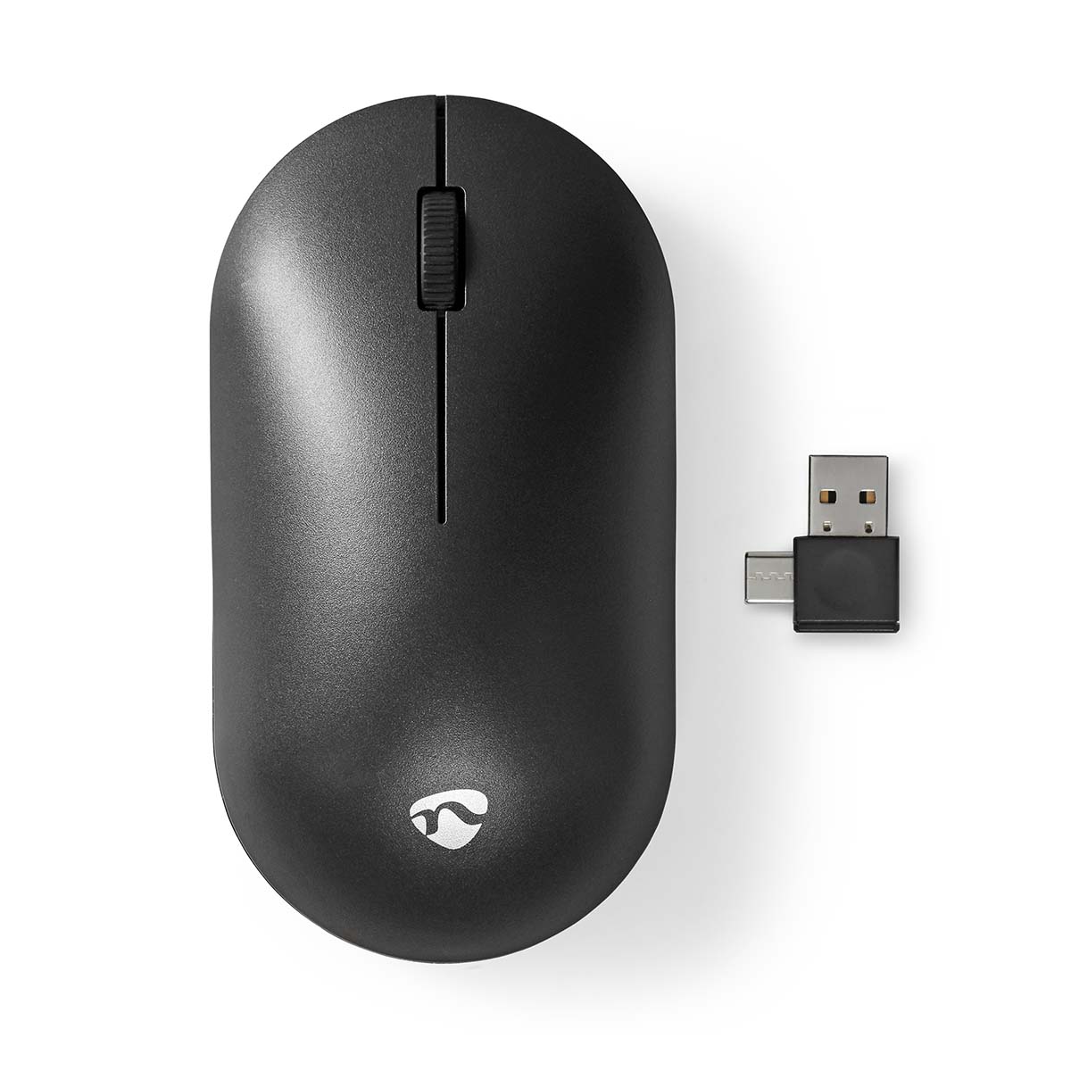 Nedis Souris Sans Fil Souris silencieuse 1200 dpi Nombre de boutons: 3 Pour Droitier et Gaucher