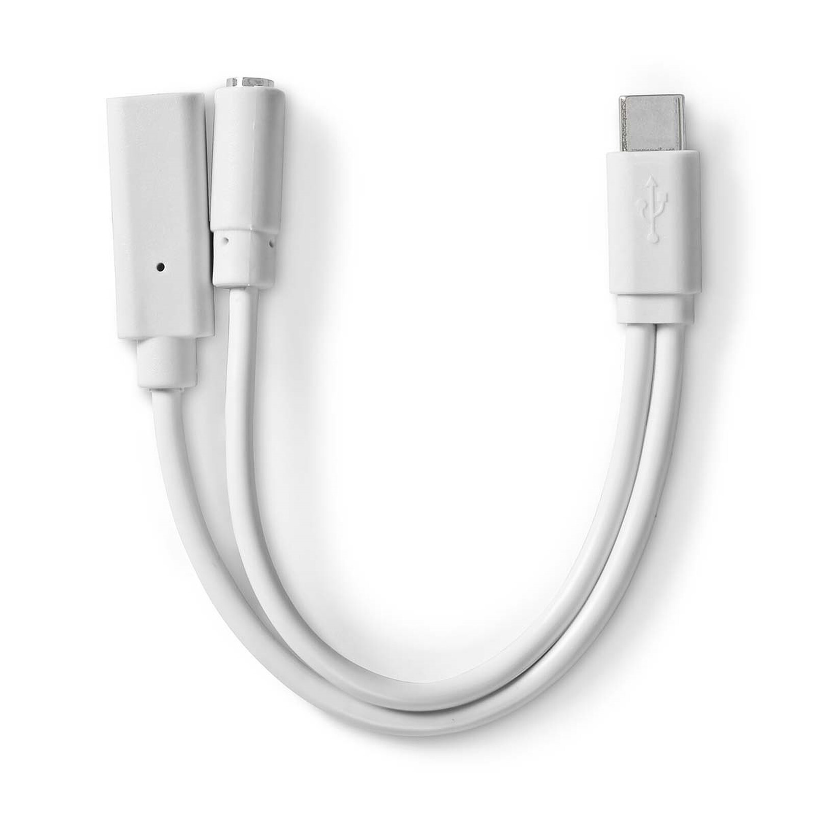 Nedis Nedis Adaptateur USB-C vers USB-C femelle + Jack 3.5 mm Blanc