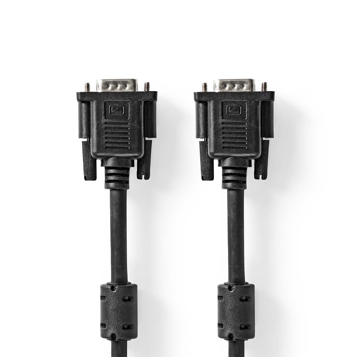 Nedis Câble VGA VGA Mâle VGA Mâle Plaqué nickel Résolution maximale: 1280x768 3.00 m Rond ABS Noir Label