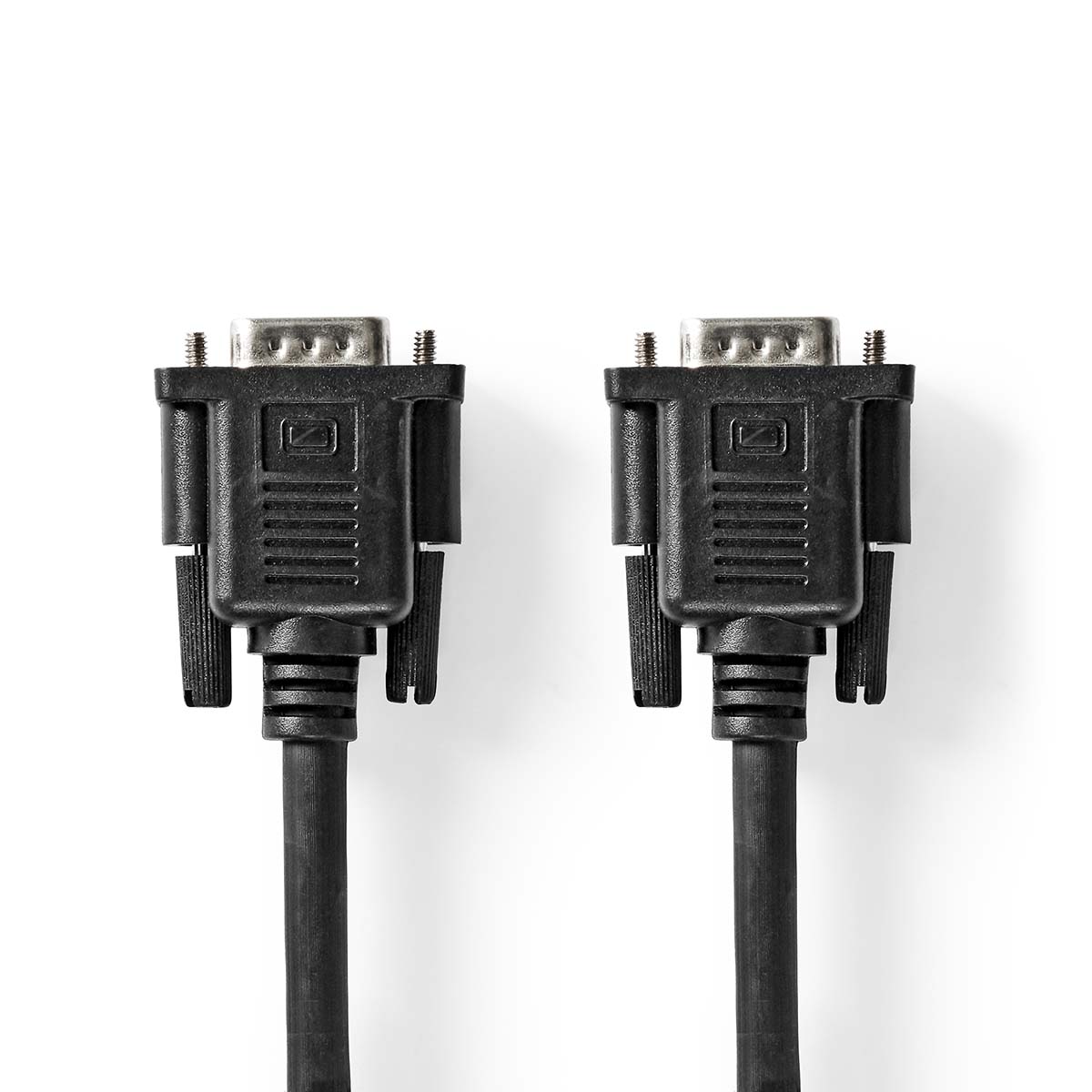 Nedis Câble VGA VGA Mâle VGA Femelle 15p Plaqué nickel Résolution maximale: 1280x800 2.00 m Rond ABS Noir Label