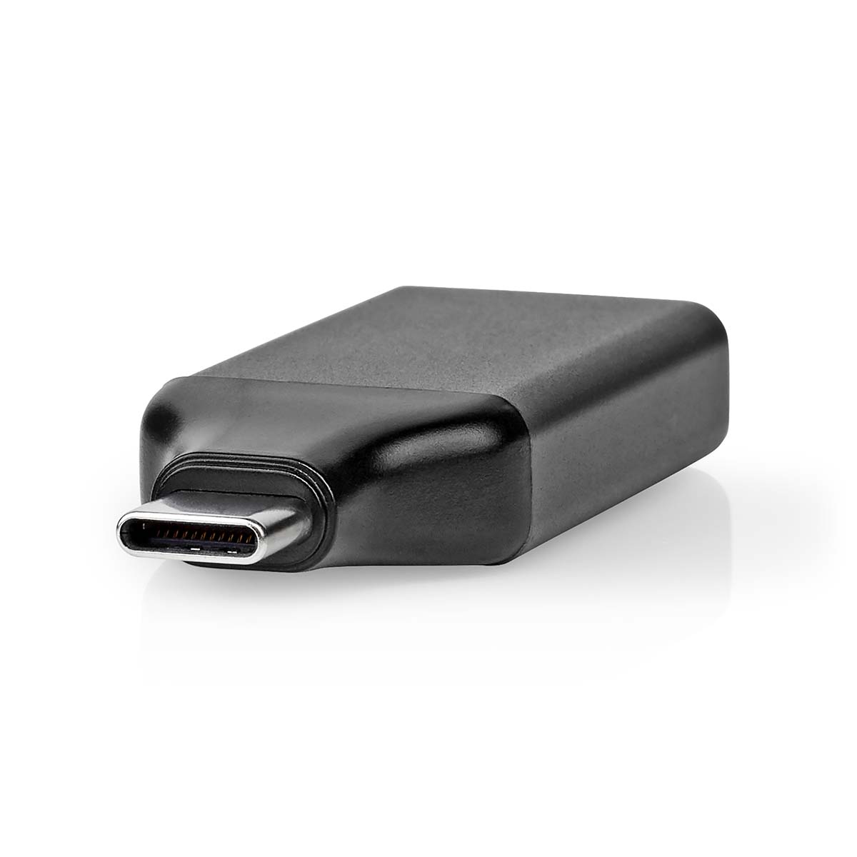 Nedis Adaptateur USB-C™ USB 3.2 Gen 1 USB-C™ Mâle Sortie HDMI ™ 4K@60Hz Rond Plaqué nickel Gris / Noir Boîte