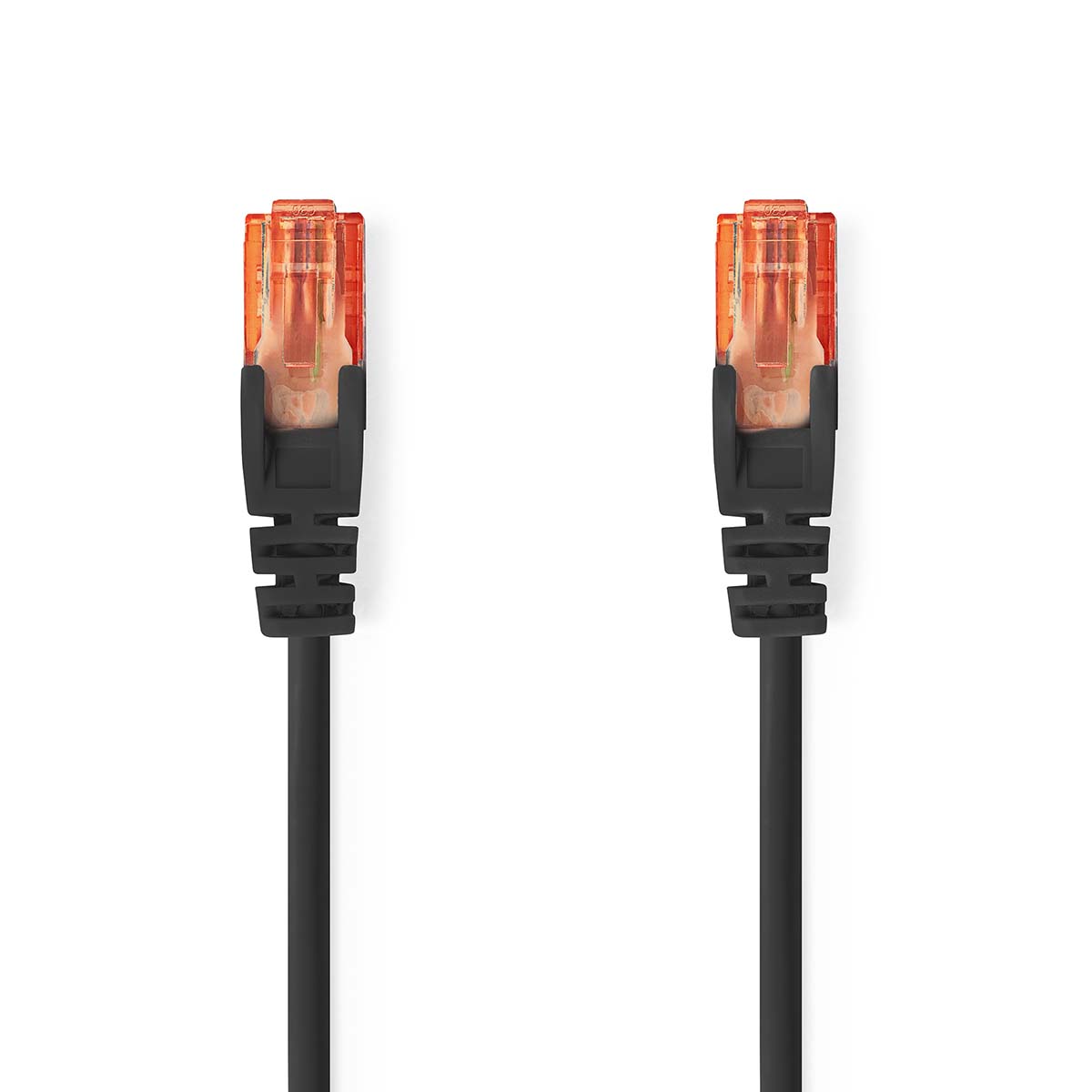 Nedis Câble réseau CAT6 RJ45 Male RJ45 Male U/UTP 15.0 m Rond PVC Noir Label