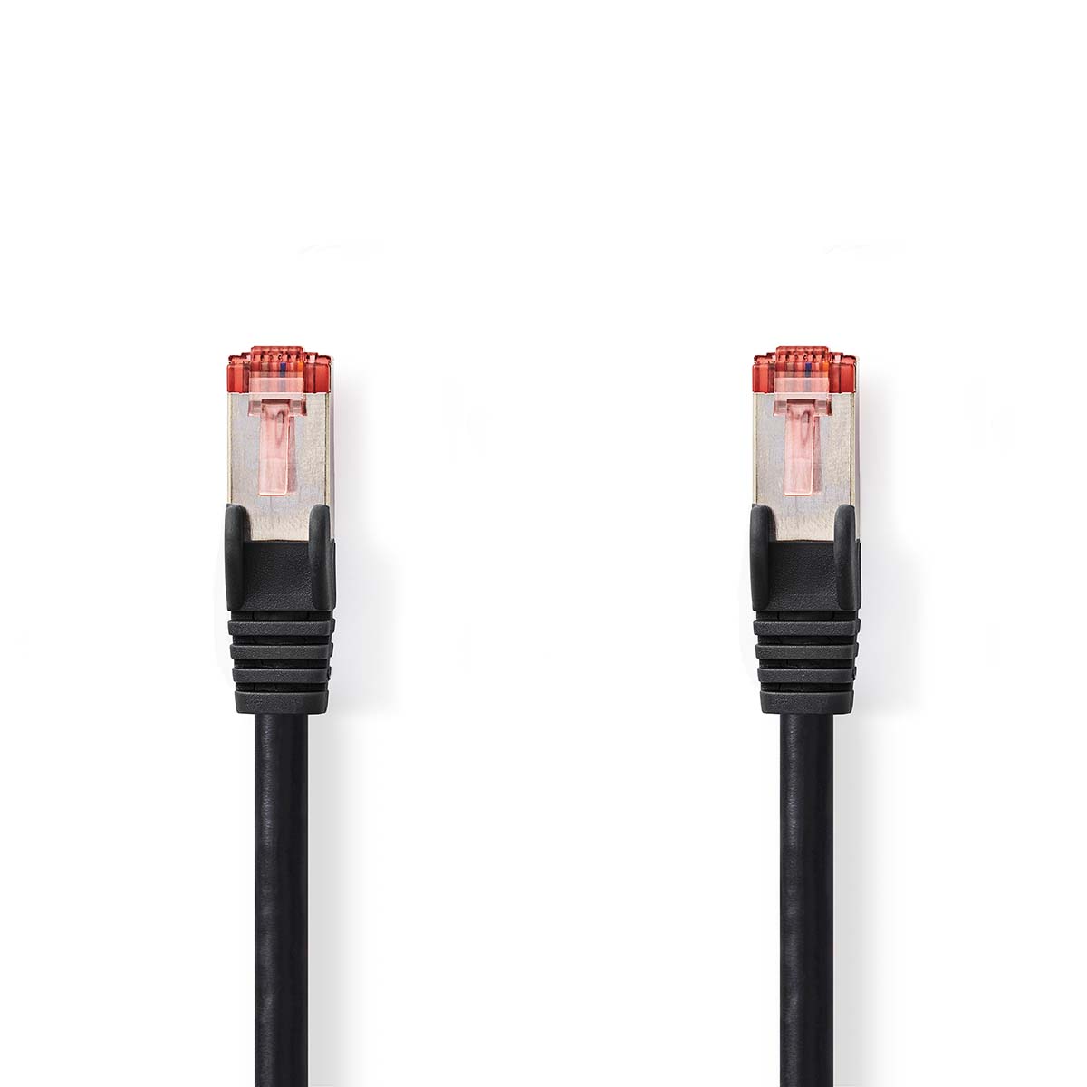 Nedis Modèle du produit : Câble réseau CAT6 RJ45 Male RJ45 Male S/FTP 20.0 m Rond LSZH Noir Label